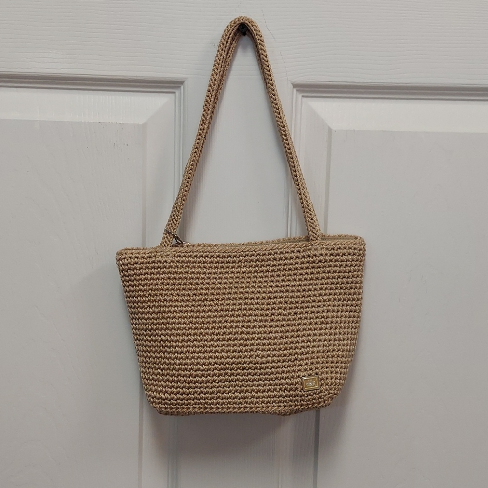 The Sak Classic Mini Handbag in Bamboo Zippered PT